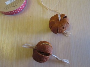 fruit garland and decorations