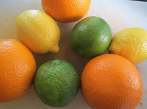 fruit garland and decorations