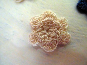 crocheted lace flowers