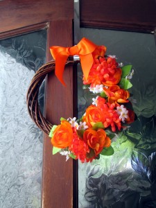 summer door wreath