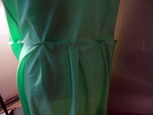 spring green wrap dress