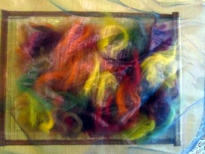 autumn felted picture