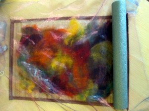 autumn felted picture