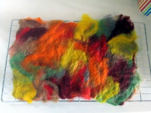 autumn felted picture