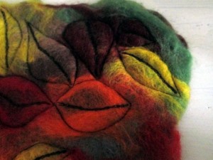 autumn felted picture