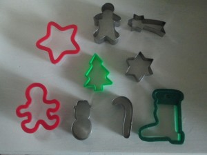 fabric Christmas decorations cookie cutter