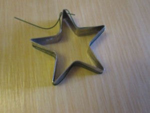 star wire and bead decoration