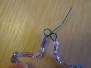 star wire and bead decoration