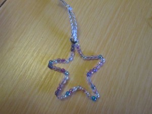 star wire and bead decoration