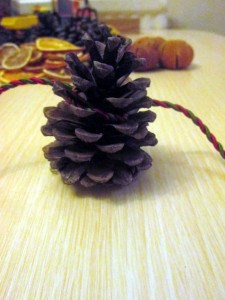 pine cone garland