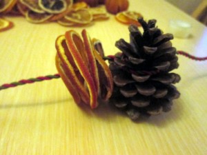 pine cone garland