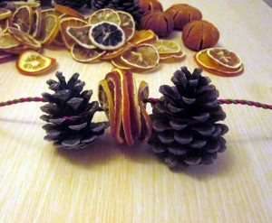 pine cone garland