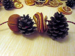 pine cone garland