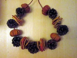 pine cone garland