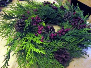 how to make a christmas wreath