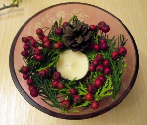 easy last minute christmas centrepieces