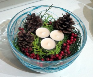 easy last minute christmas centrepieces