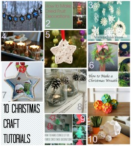 10 Christmas Craft Tutorials  Tea and a Sewing Machine