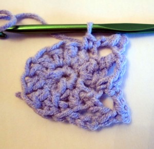 crocheted lacy flower