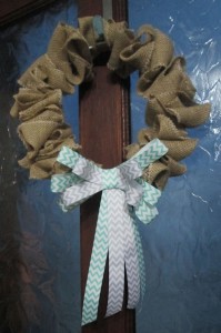 burlap wreath