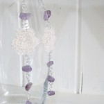 crocheted flower earrings