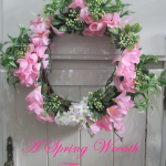 spring wreath tutorial burlap and lace tied wreath