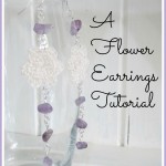 crocheted flower earrings