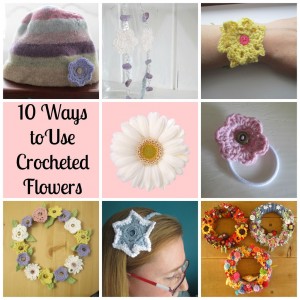 10 ways to use crocheted flowers