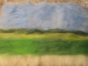 felted fenland landscape