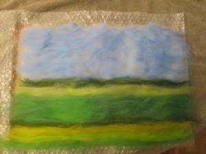 felted fenland landscape