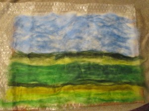 felted fenland landscape