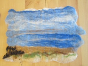 felted fenland landscape