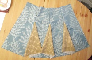 skirt with godets tutorial step 3b