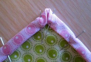 how to sew mitred corners