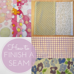 how to finish a seam