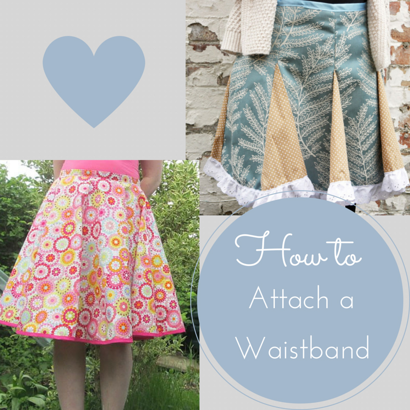 How to Attach a Waistband - Tea and a Sewing Machine