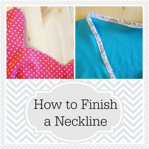 how to finish a neckline