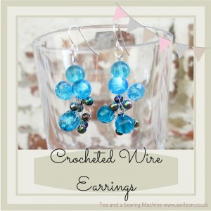 crocheted wire earrings