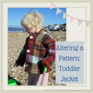 altering a pattern toddler jacket