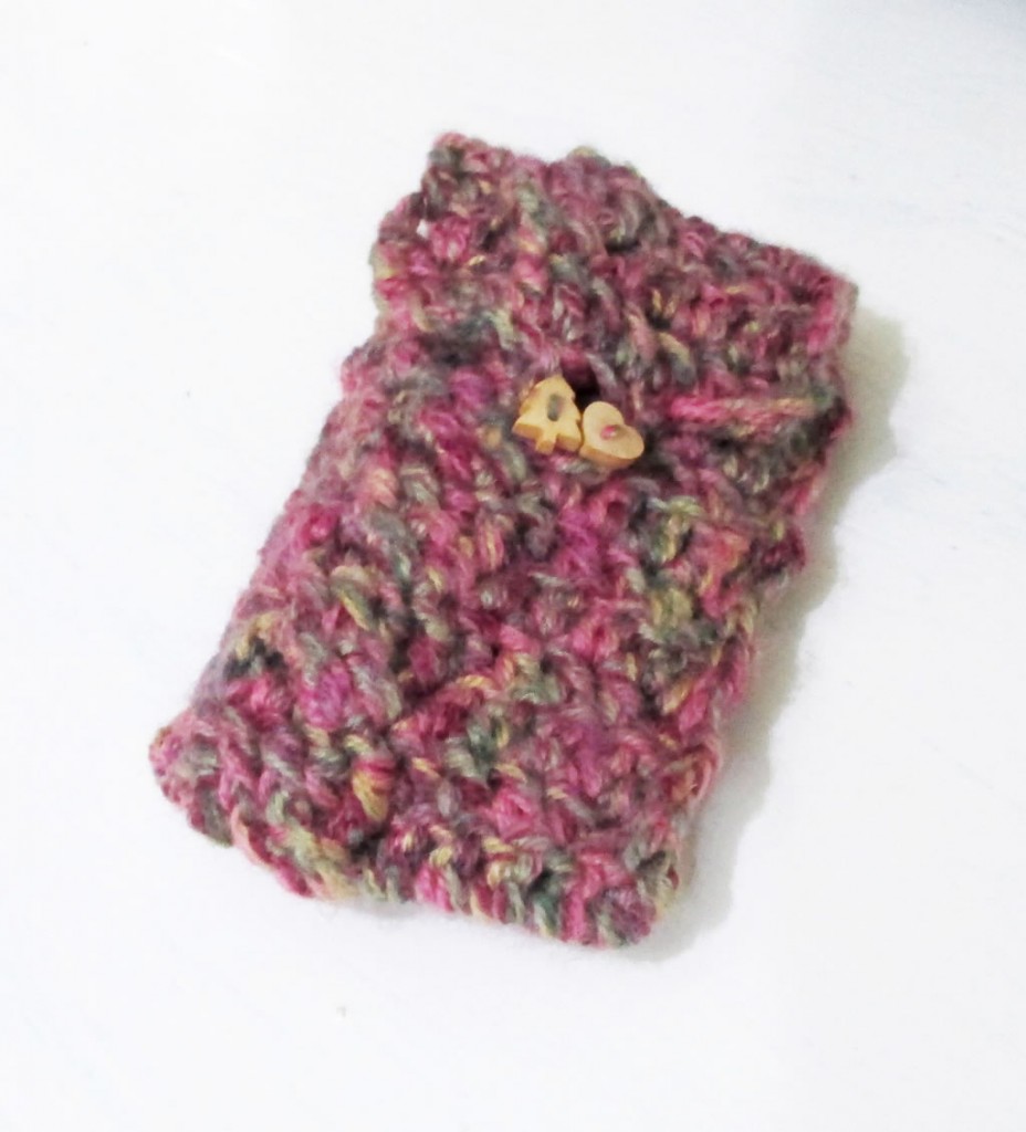 crocheted phone cosy tutorial