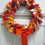 autumn tied wreath