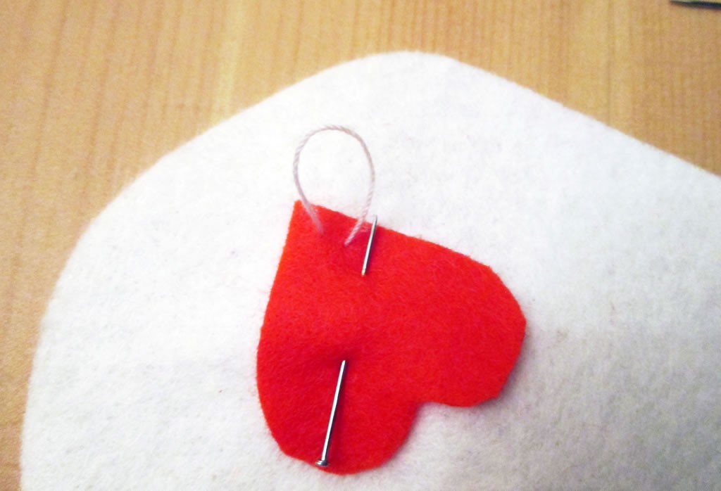 felt bird christmas decoration