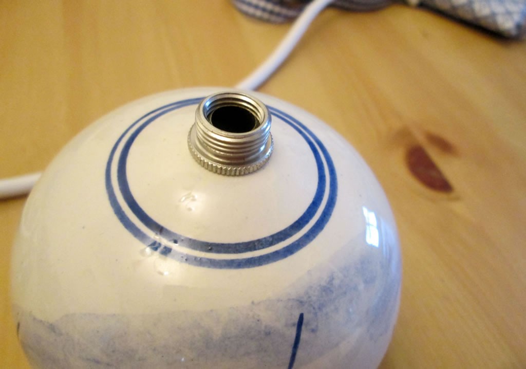 hoe to recover a lampshade rewire a plug