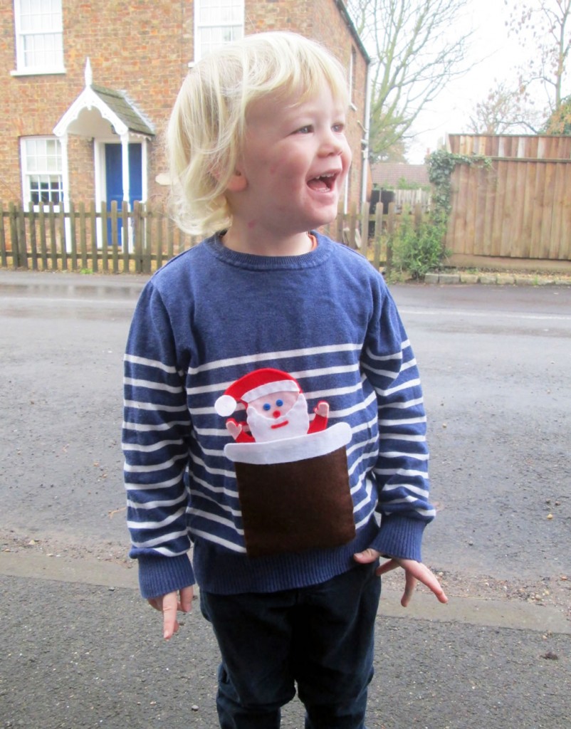 interactive diy christmas jumper