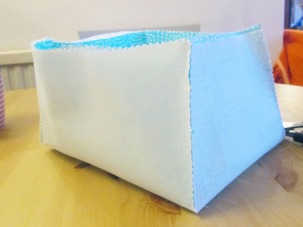 how to make nesting fabric storage boxes