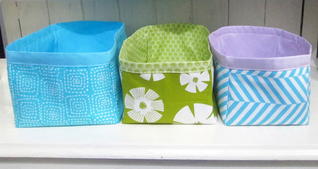 how to make nesting fabric storage boxes
