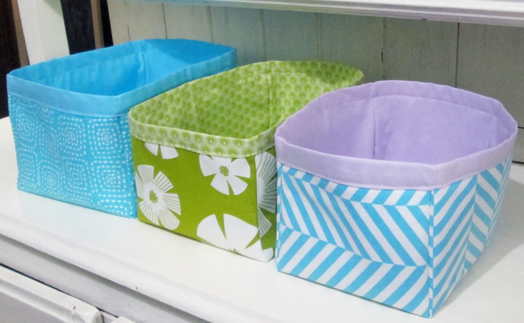 how to make nesting fabric storage boxes