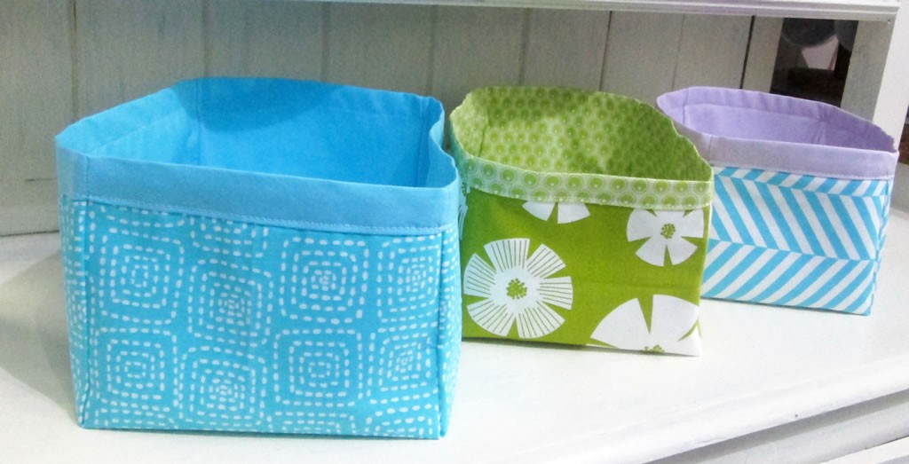 how to make nesting fabric storage boxes