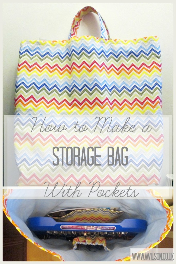 how to make a storage bag with pockets