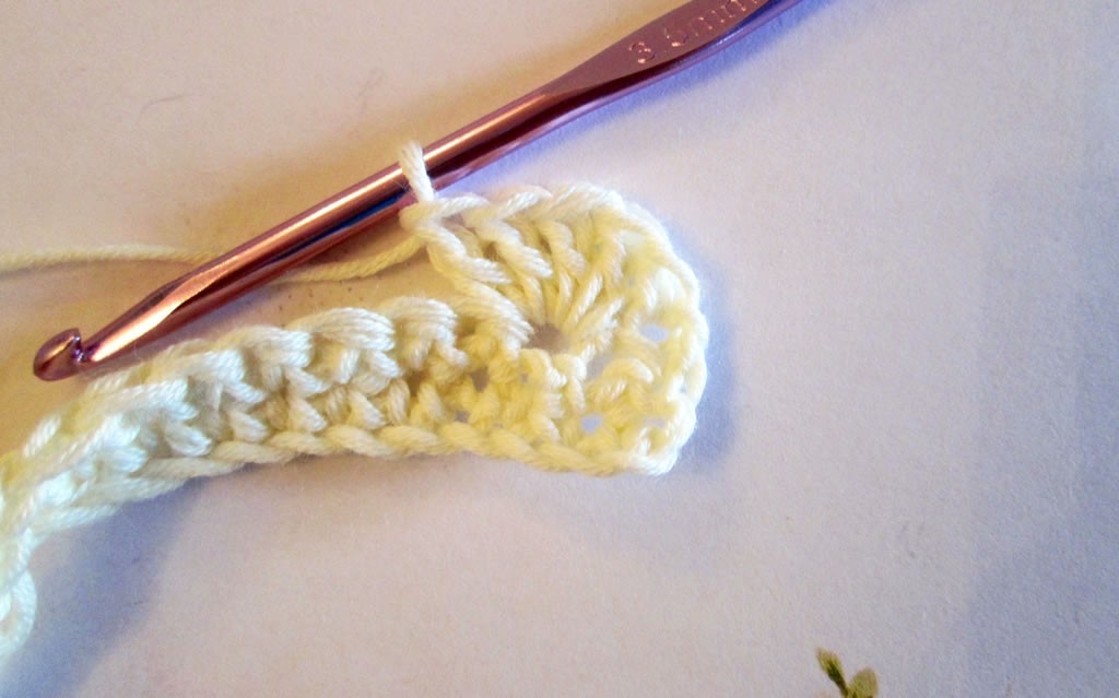 how to crochet shell edging scallop scalloped